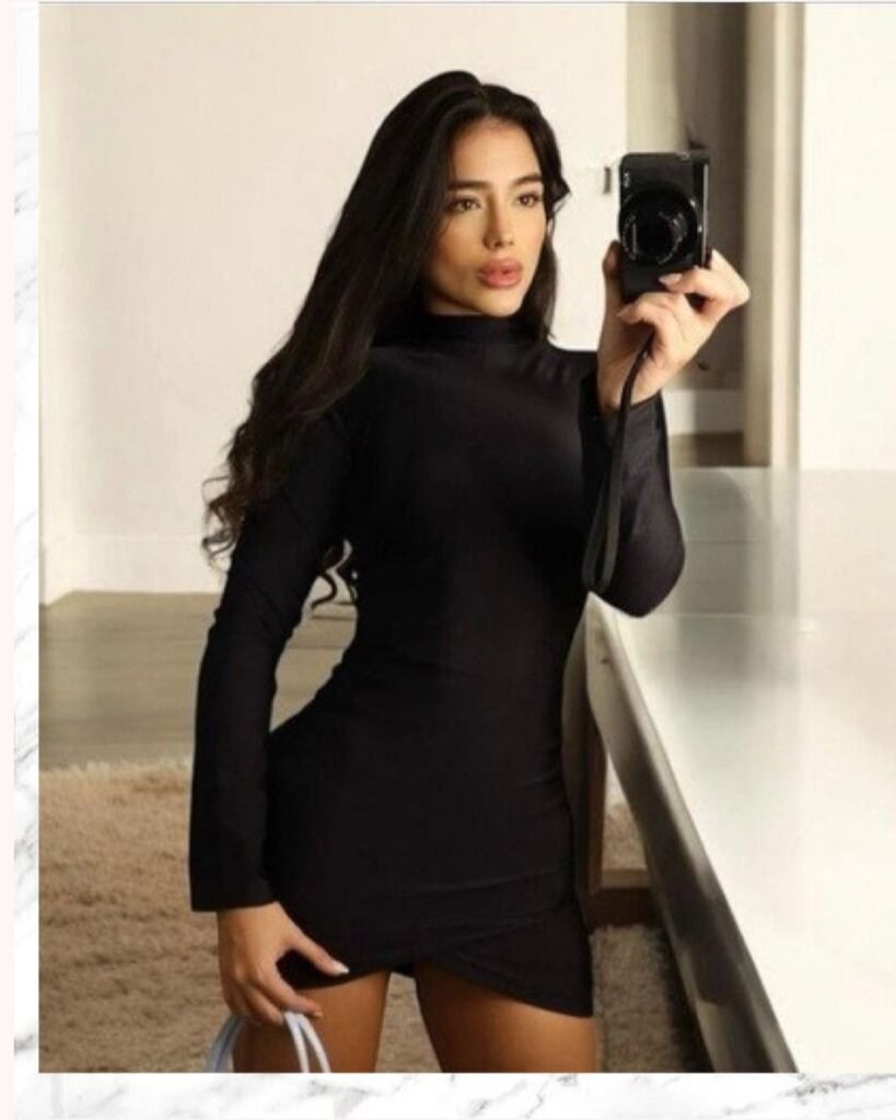 Vestido Manga Larga Cruzado