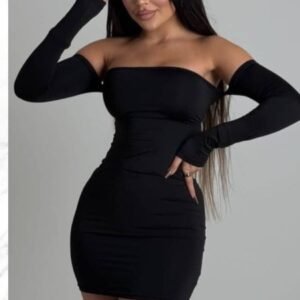 Vestido Straple Manga